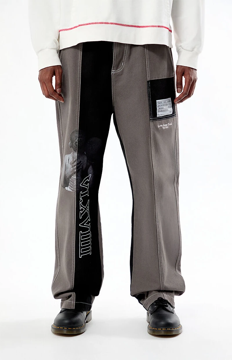 LOVE JONES BY HENRY Tonal Work Pants