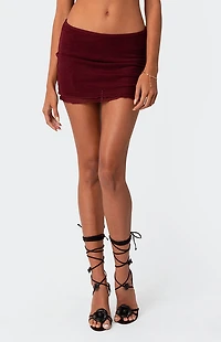 Edikted Ariyah Mesh Mini Skirt