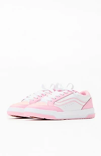 Vans Kids Pink & White Hylane Shoes