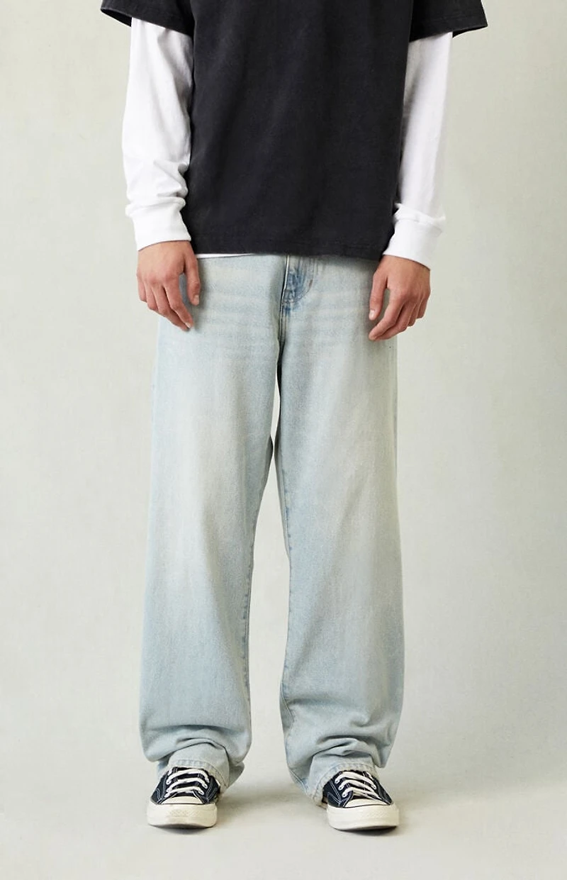 Pacsun Dylan Baggy Jeans Light Wash Tinted