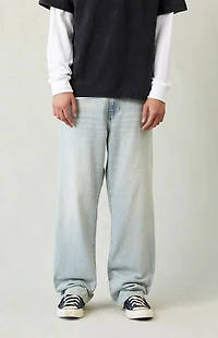 Pacsun Dylan Baggy Jeans Light Wash Tinted