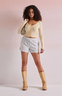 Beverly and Beck Blue Plaid Boxer Shorts