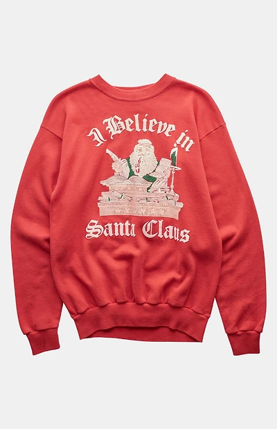 PS VINTAGE 90s I Believe in Santa Claus Crew Neck Sweatshirt