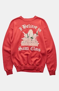 PS VINTAGE 90s I Believe in Santa Claus Crew Neck Sweatshirt