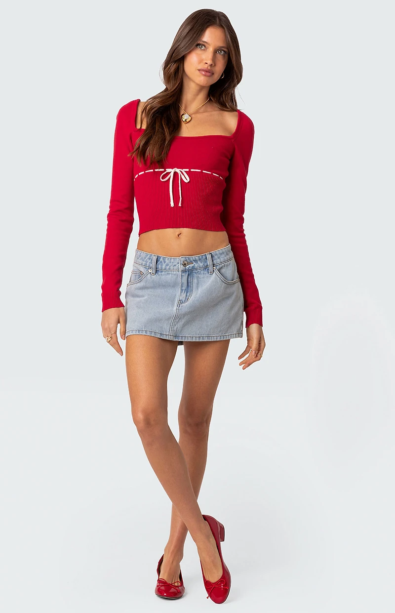 Edikted Natasha Knit Top