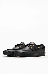 Vans Black 2-Eyelet Boat Shoes