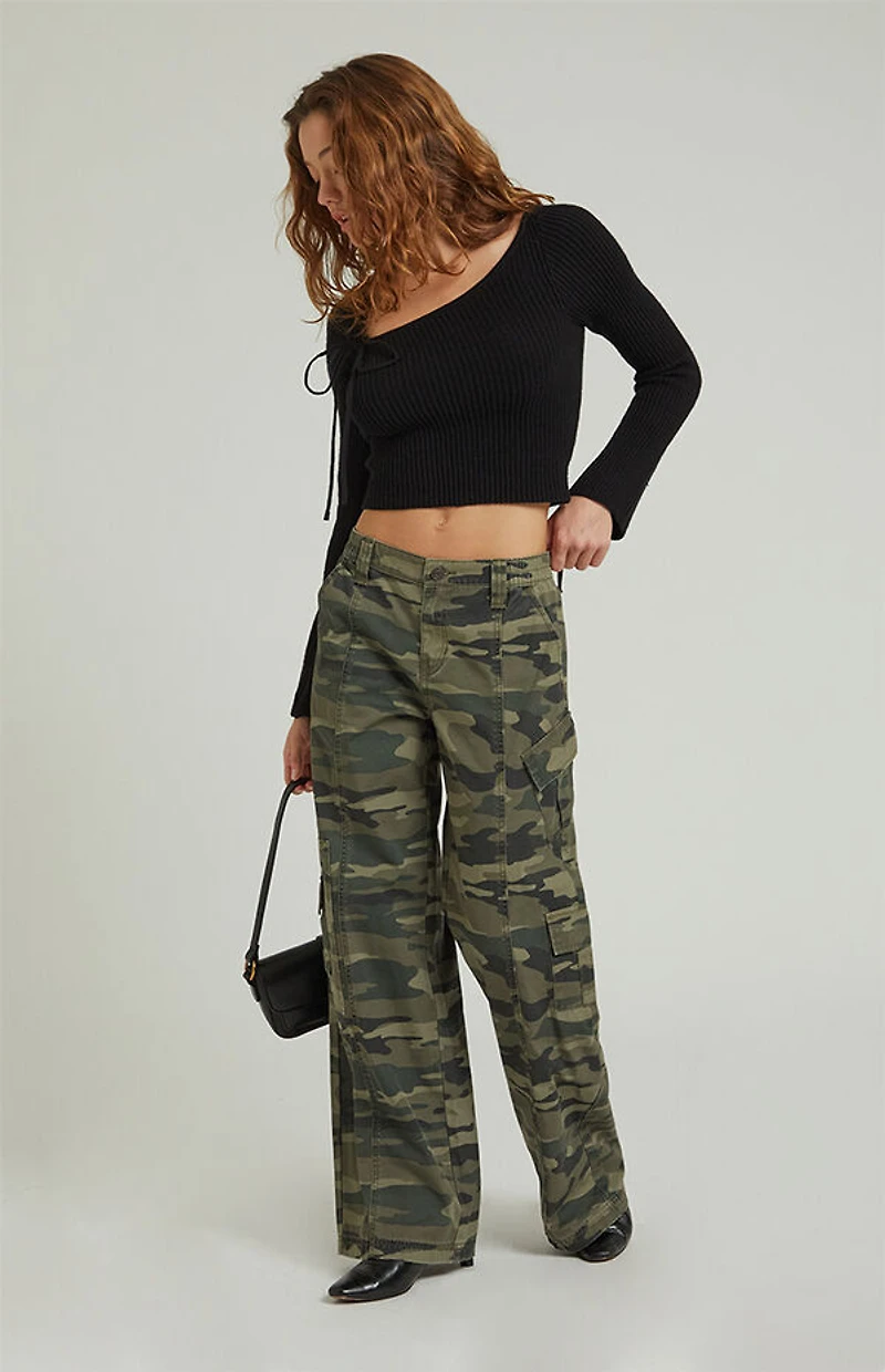 Pacsun Camouflage Lightweight Low Rise Baggy Pants