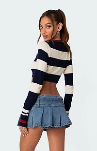Edikted Berry Cropped Sweater