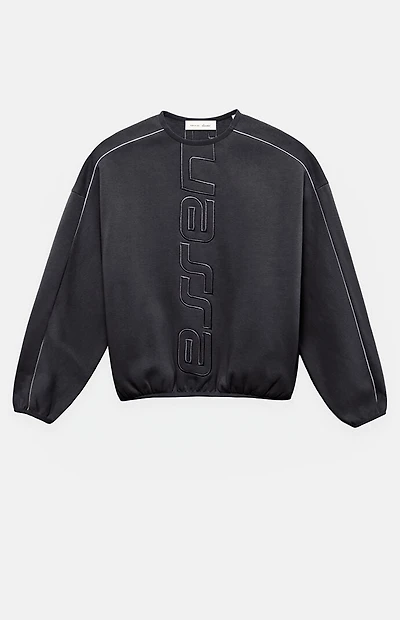 Fear of God ESSENTIALS Vintage Black Active Trace Modern Crew Neck Sweatshirt