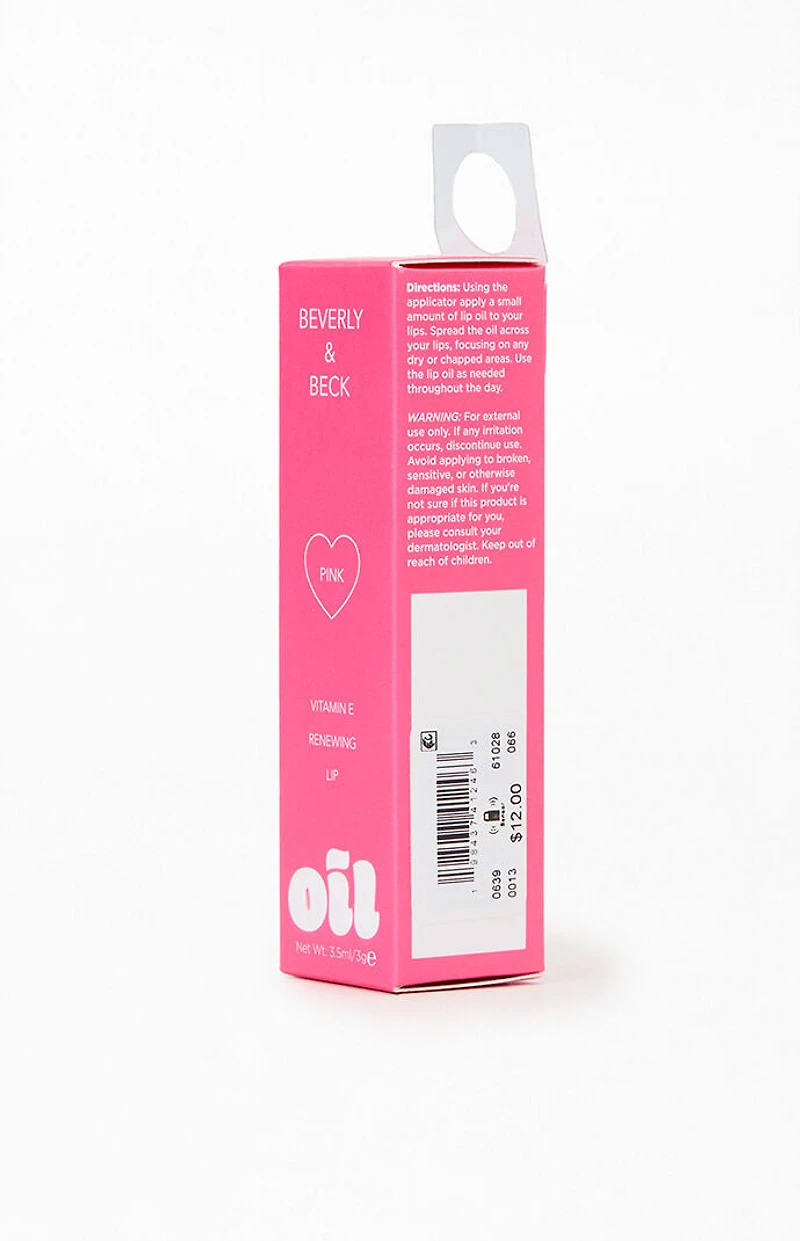 Beverly & Beck Pink Lip Oil