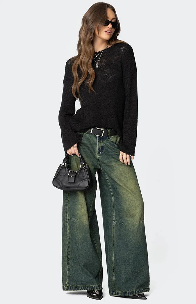 Edikted Drop Shoulder Light Knit Sweater