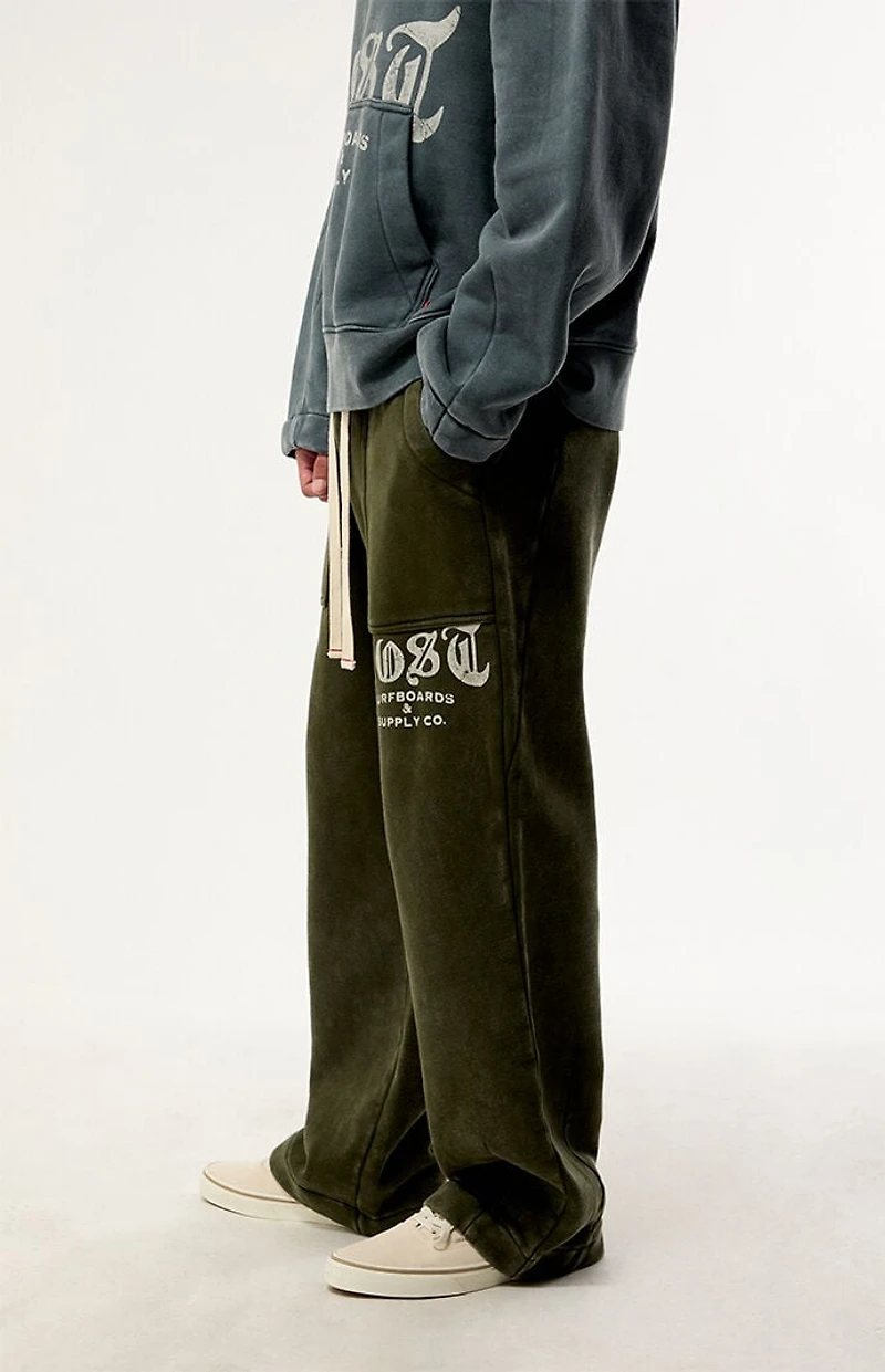LOST Kanga Wide Leg Fleece Sweatpants