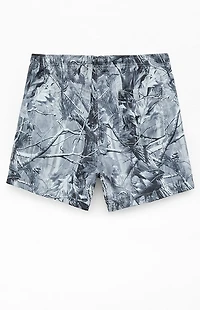 Pacsun Grey Camo 4.5" Swim Trunks