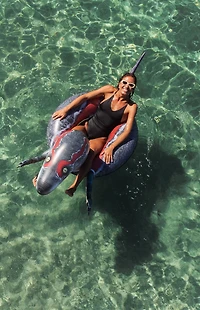 Pool Candy Inflatable 42" Velociraptor Pool Tube