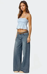 Edikted Millie Scrunch Tank Top