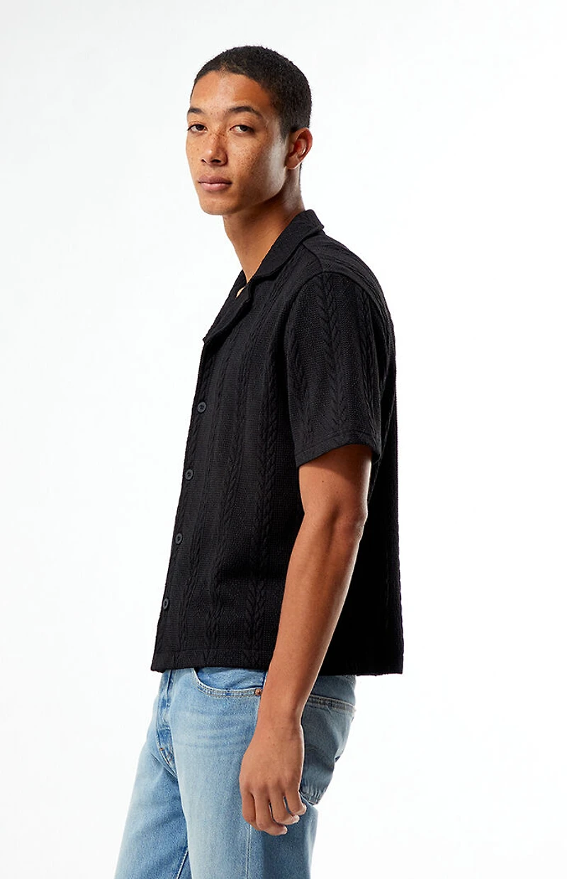 Pacsun Cable Jacquard Camp Shirt