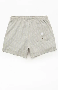 Pacsun Sunset Striped Seersucker 4.5" Swim Trunks