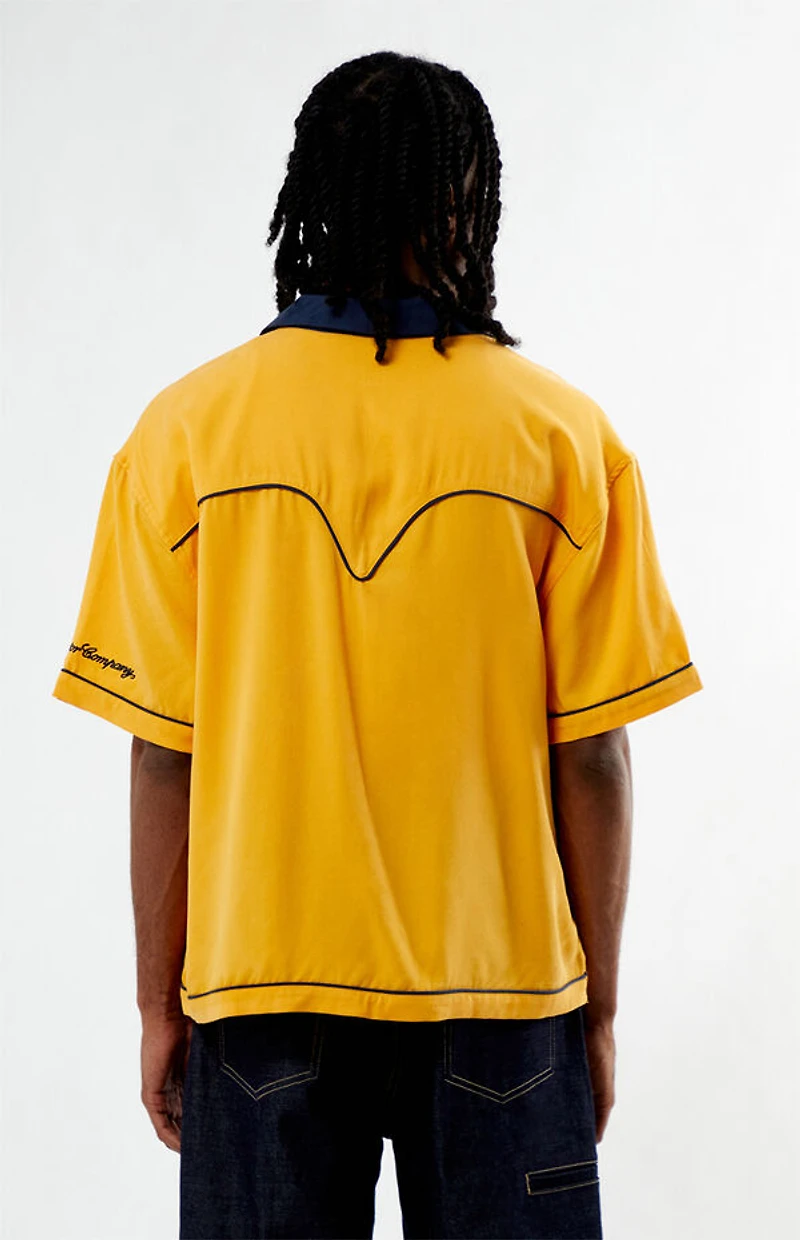 FORD Sunset Yellow Woven Camp Shirt