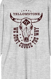Yellowstone Skull Long Sleeve T-Shirt