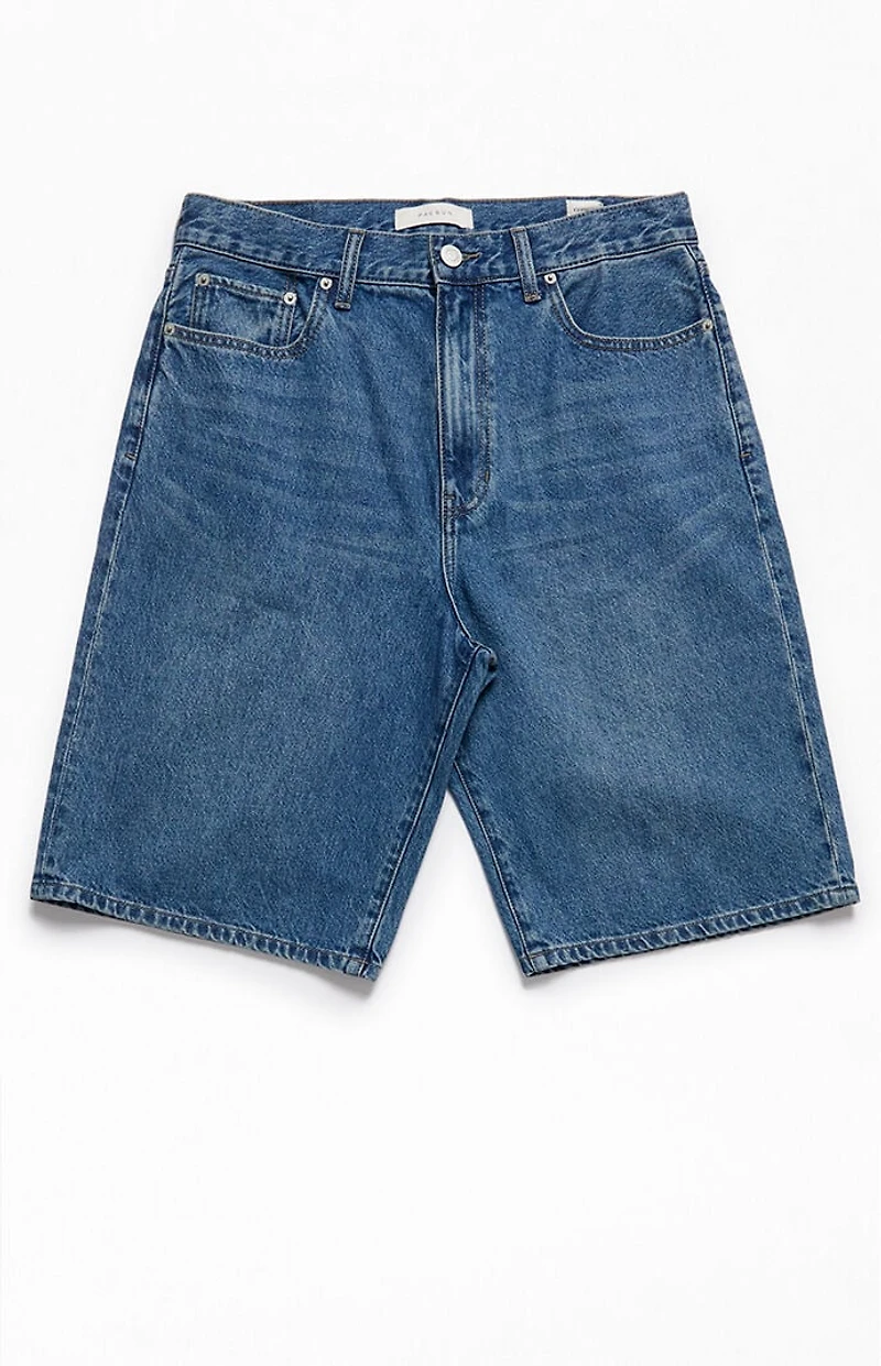 Pacsun Dark Indigo Extreme Baggy Denim Shorts
