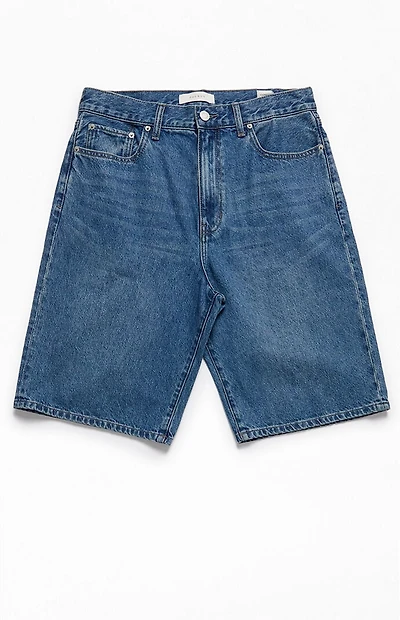 Pacsun Dark Indigo Extreme Baggy Denim Shorts