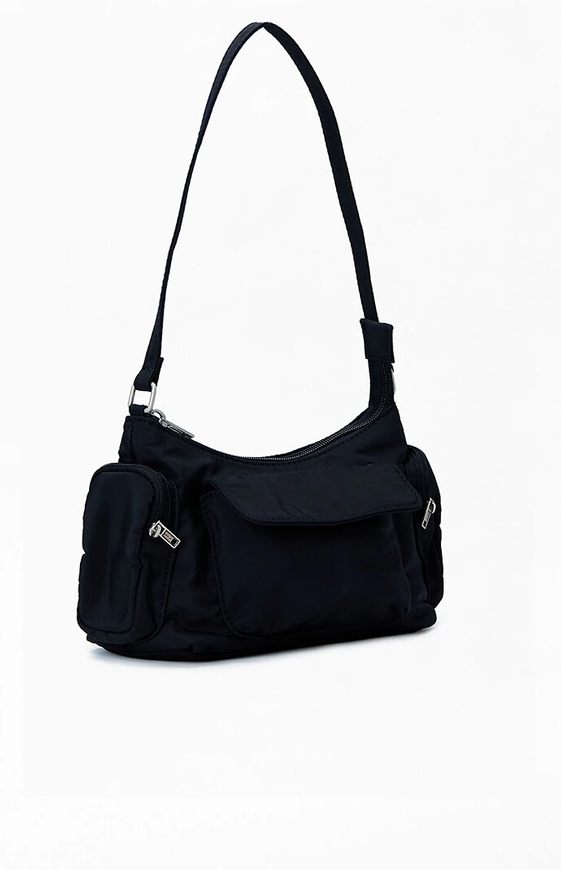 John Galt Black Shoulder Bag