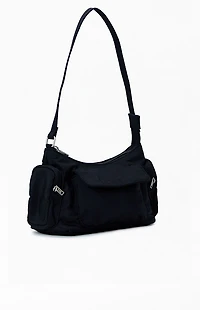 John Galt Black Shoulder Bag