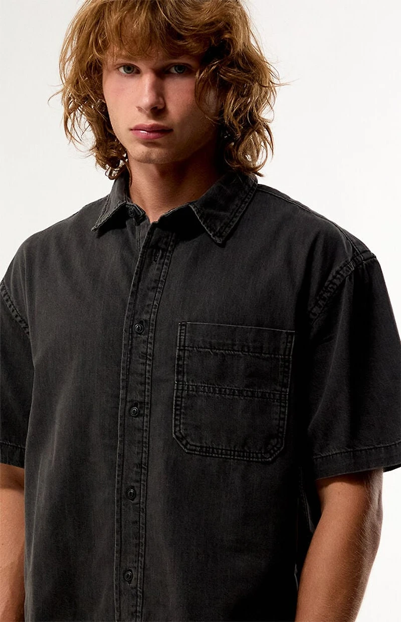 Vans Cyrus Straight Hem Denim Short Sleeve Shirt