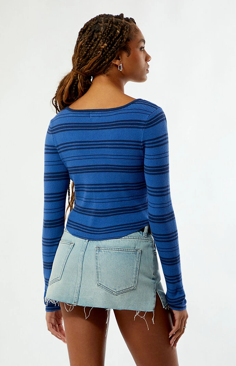 LA Hearts Woodland V-Neck Sweater