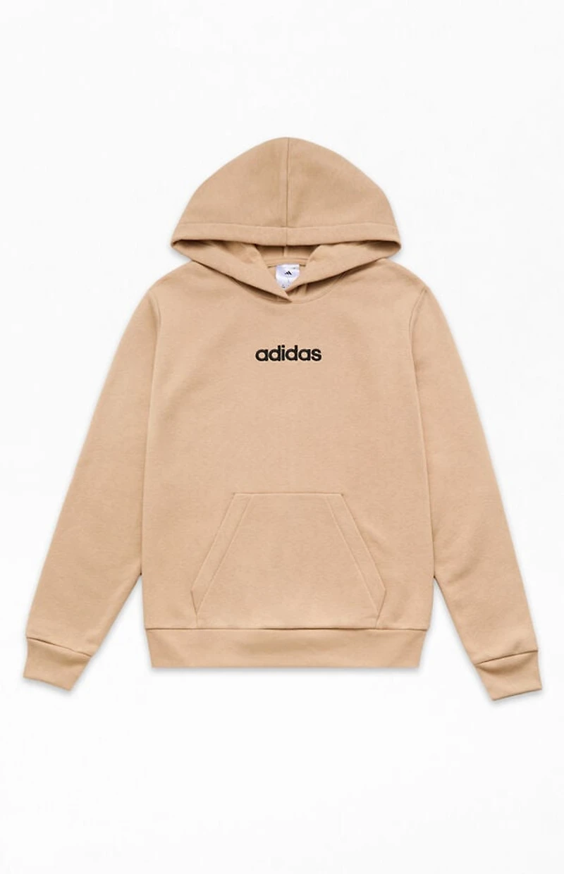adidas Kids Tan Essential Embroidered Hoodie