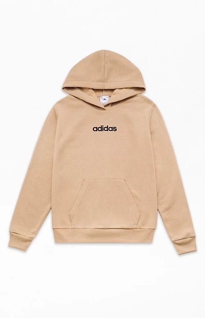 adidas Kids Tan Essential Embroidered Hoodie