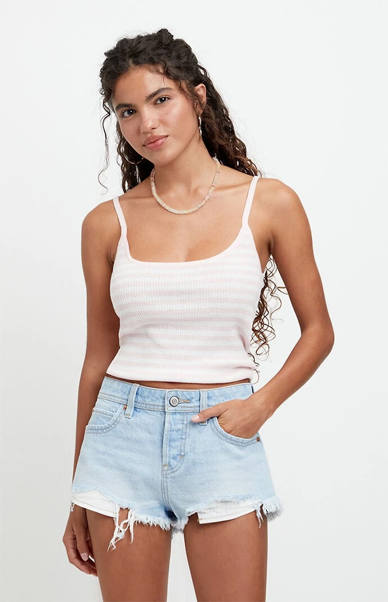 Pacsun Jamie Low Rise Jean Micro Shorts Light Blue