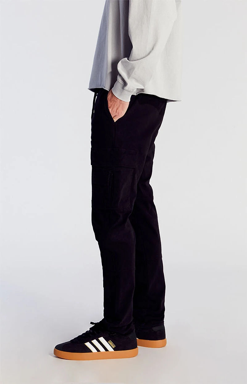 Pacsun Stretch Black Slim Cargo Pants