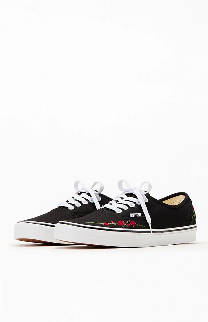 Vans Black Rose Authentic Shoes