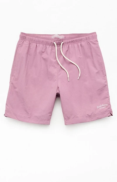 Pacsun Purple Collegiate 6.5" Swim Trunks