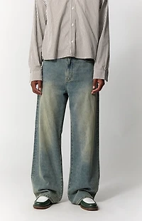 Pacsun Blake Extreme Baggy Jeans Medium Blue Light Wash