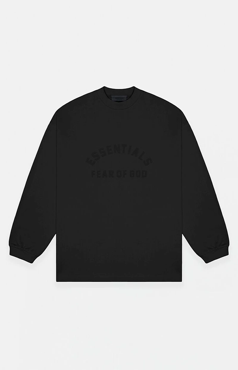 Fear of God ESSENTIALS Black Heavy Long Sleeve T-Shirt