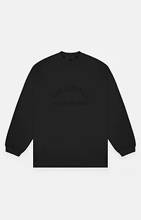 Fear of God ESSENTIALS Black Heavy Long Sleeve T-Shirt