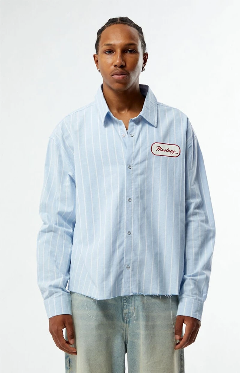 FORD Mustang Long Sleeve Button Front Shirt