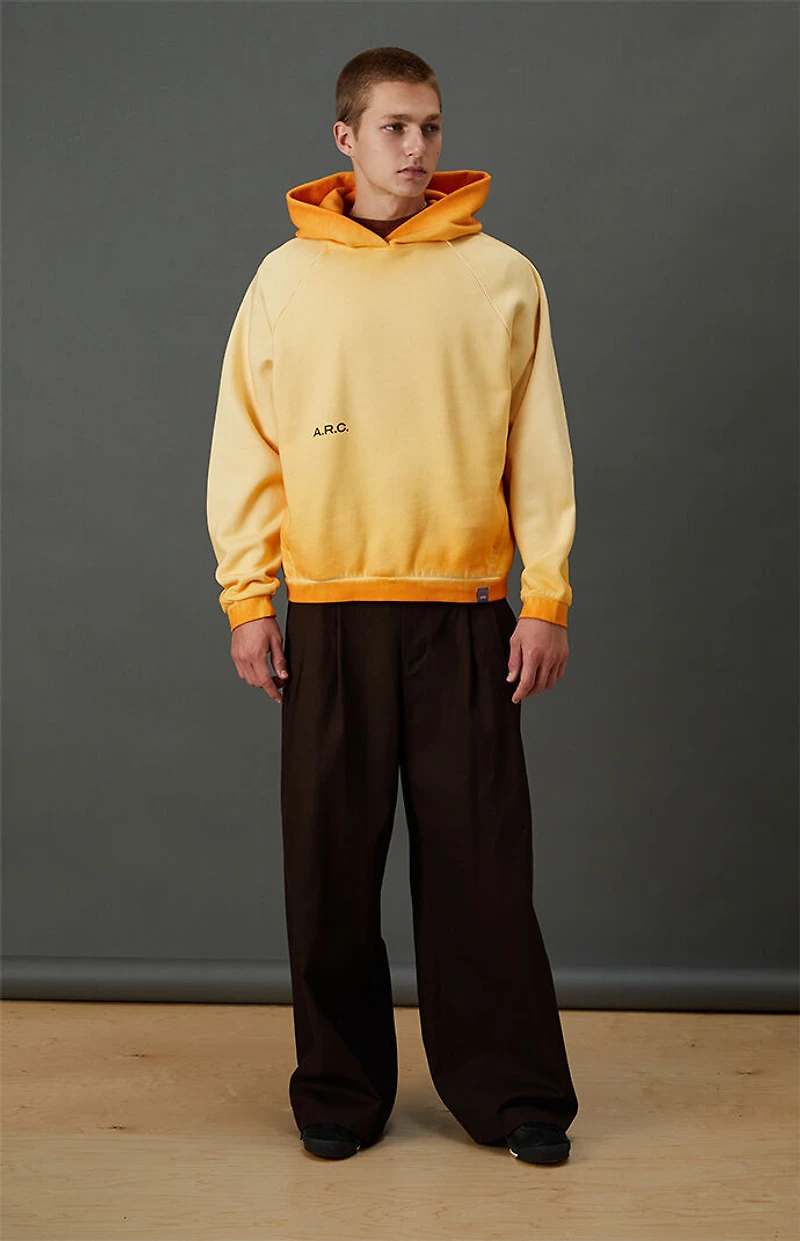 A.R.C. Active Orange Heavyweight Raglan Oversized Fleece Hoodie