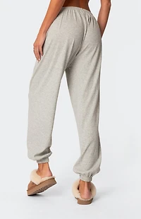 Edikted Rosanna Waffle Pajama Sweatpants