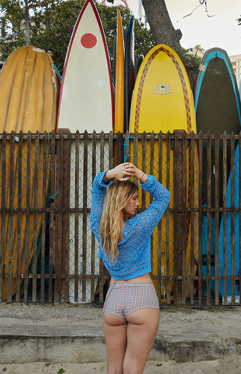 Pacsun Plaid Reina Swim Shorts