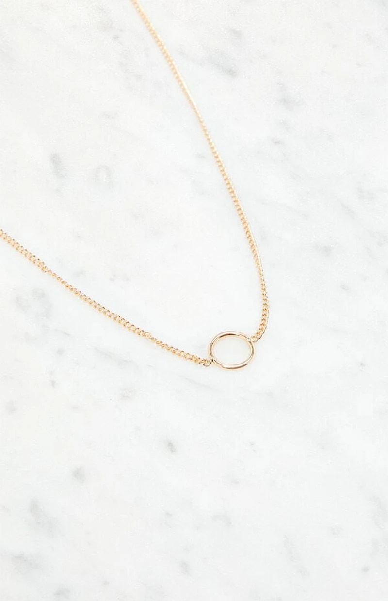 John Galt Circle Charm Necklace