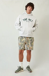 Pacsun Camo Fleece Volley Sweat Shorts