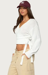 Edikted Stella Wrap Knit Cardigan