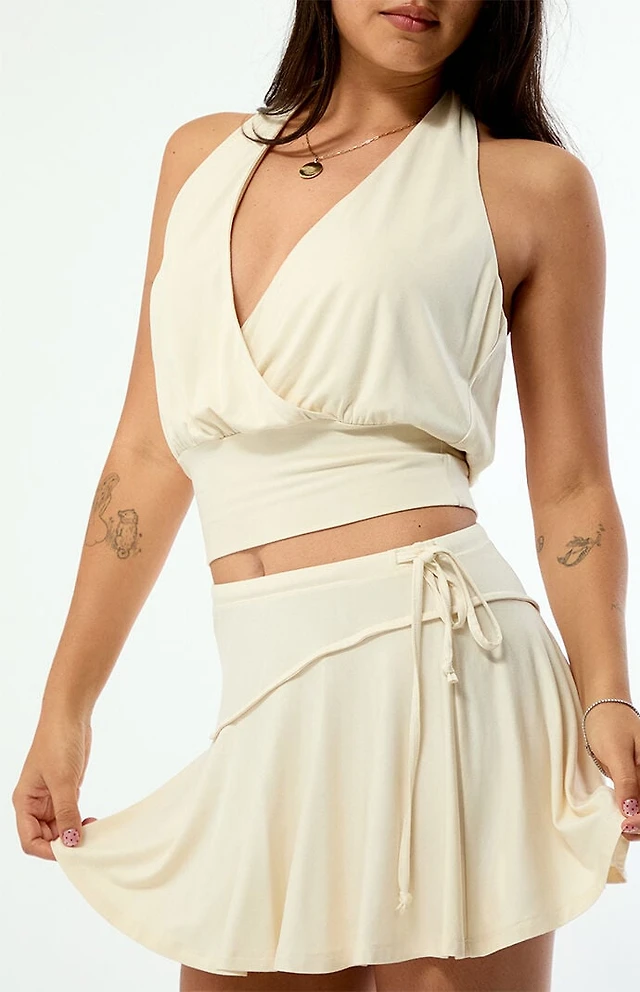 Beverly and Beck Asymmetrical Mini Skirt