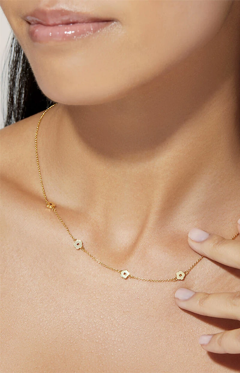 Ana Luisa Rowena Flower Station Necklace