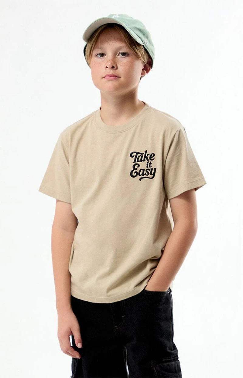 Pacsun Kids Take It Easy Embroidered T-Shirt