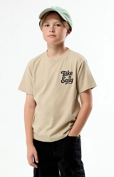 Pacsun Kids Take It Easy Embroidered T-Shirt