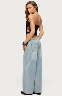 Edikted Kelcy Shredded Built-In Bra Top